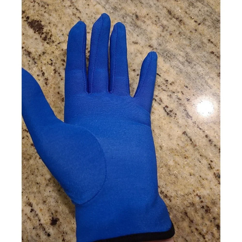Vintage Size L/XL Blue Nylon Stretch Formal 8
